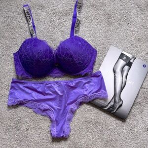 Victoria’s Secret Purple Shine Strap Set